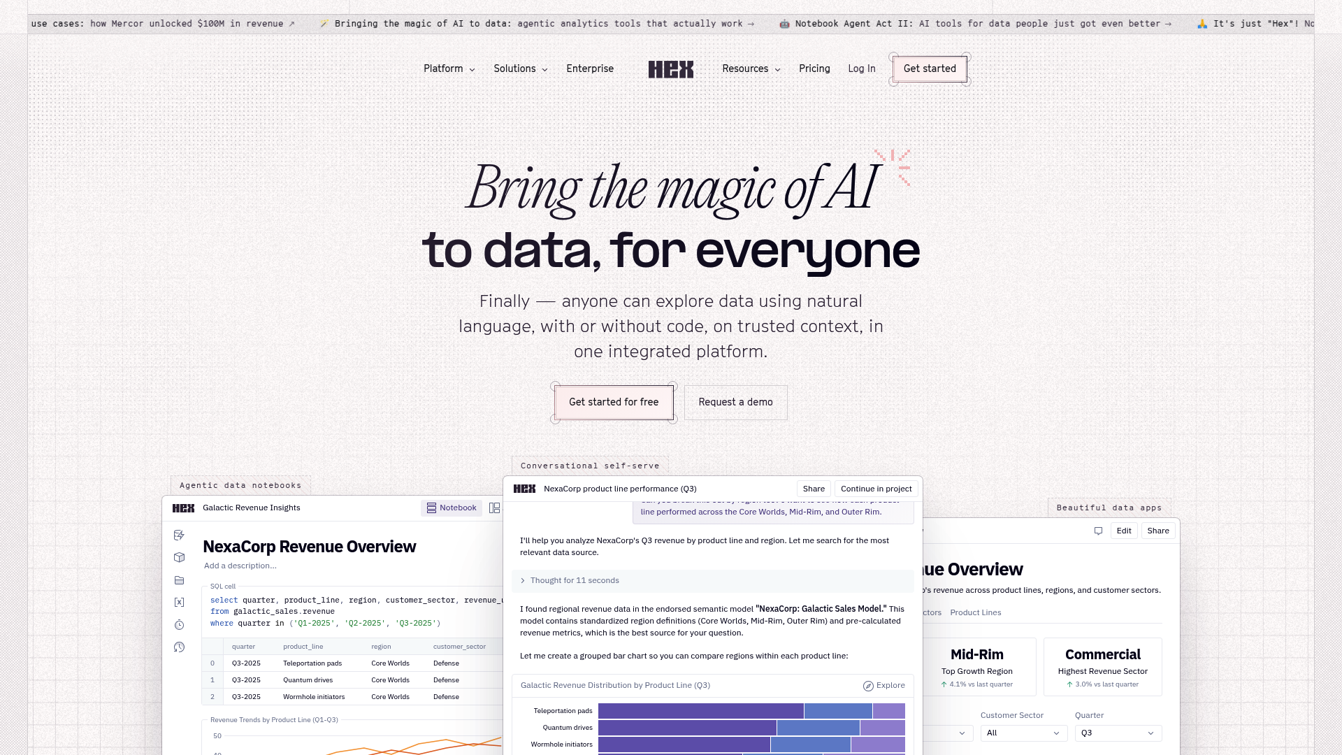 Hex Technologies - Bring the magic of AI to data, for everyone | IvaraX
