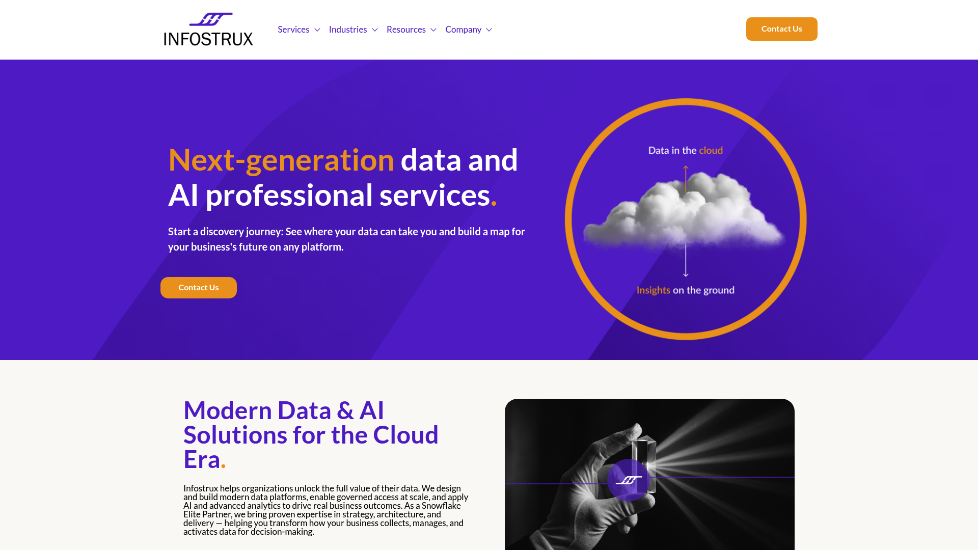 Infostrux - Next-generation data and AI professional services | IvaraX