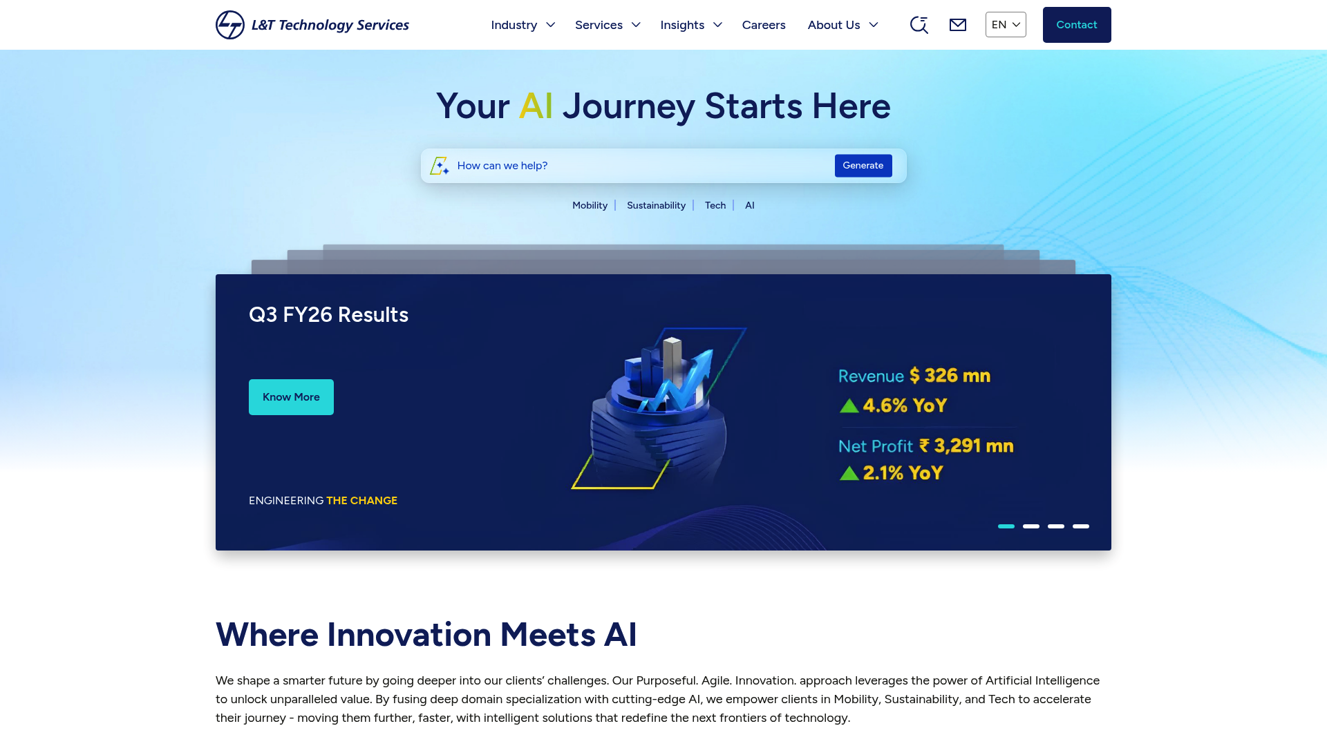 L&T Technology Services - Engineering The Change | IvaraX