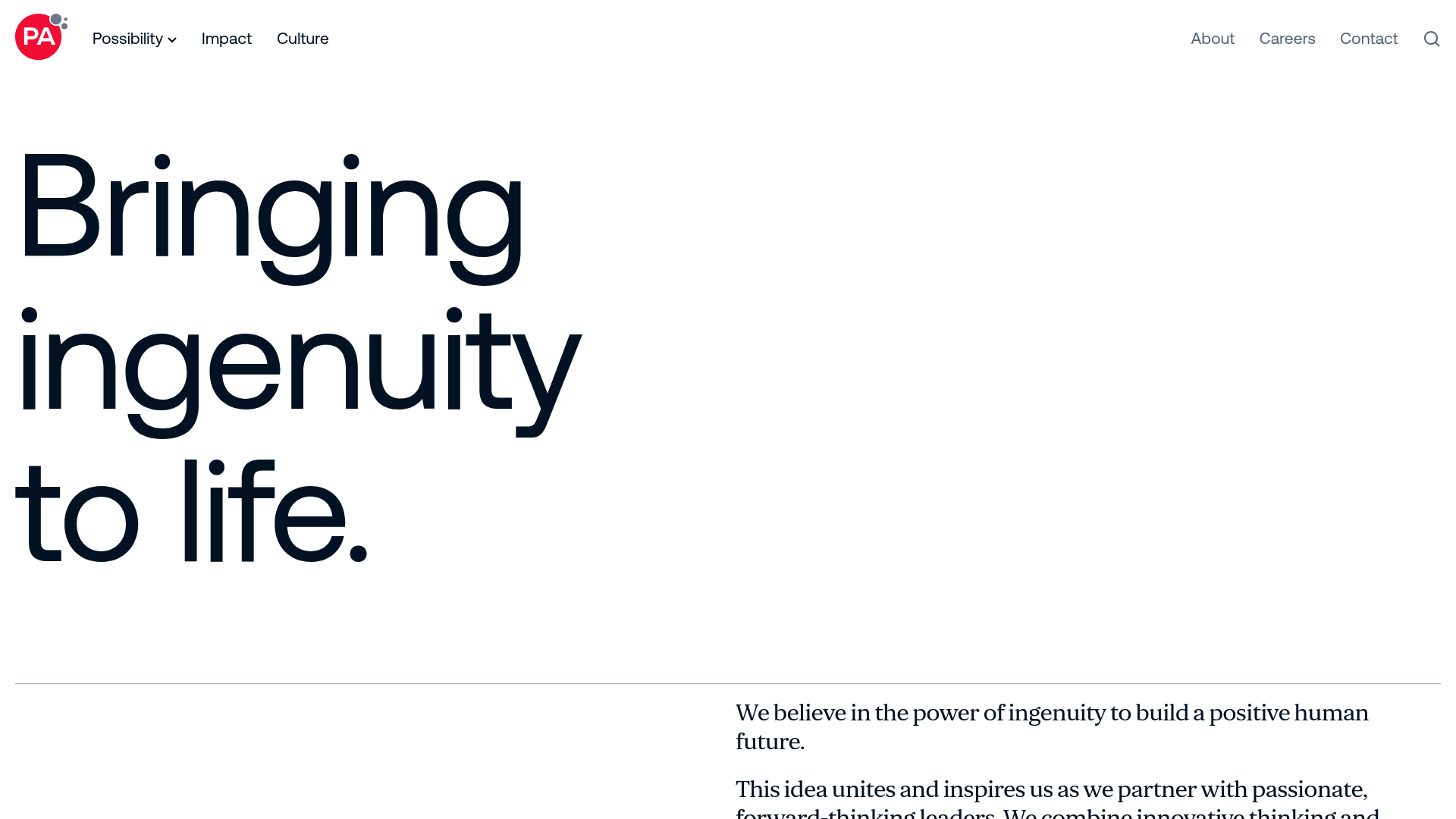 PA Consulting - Bringing ingenuity to life. | IvaraX