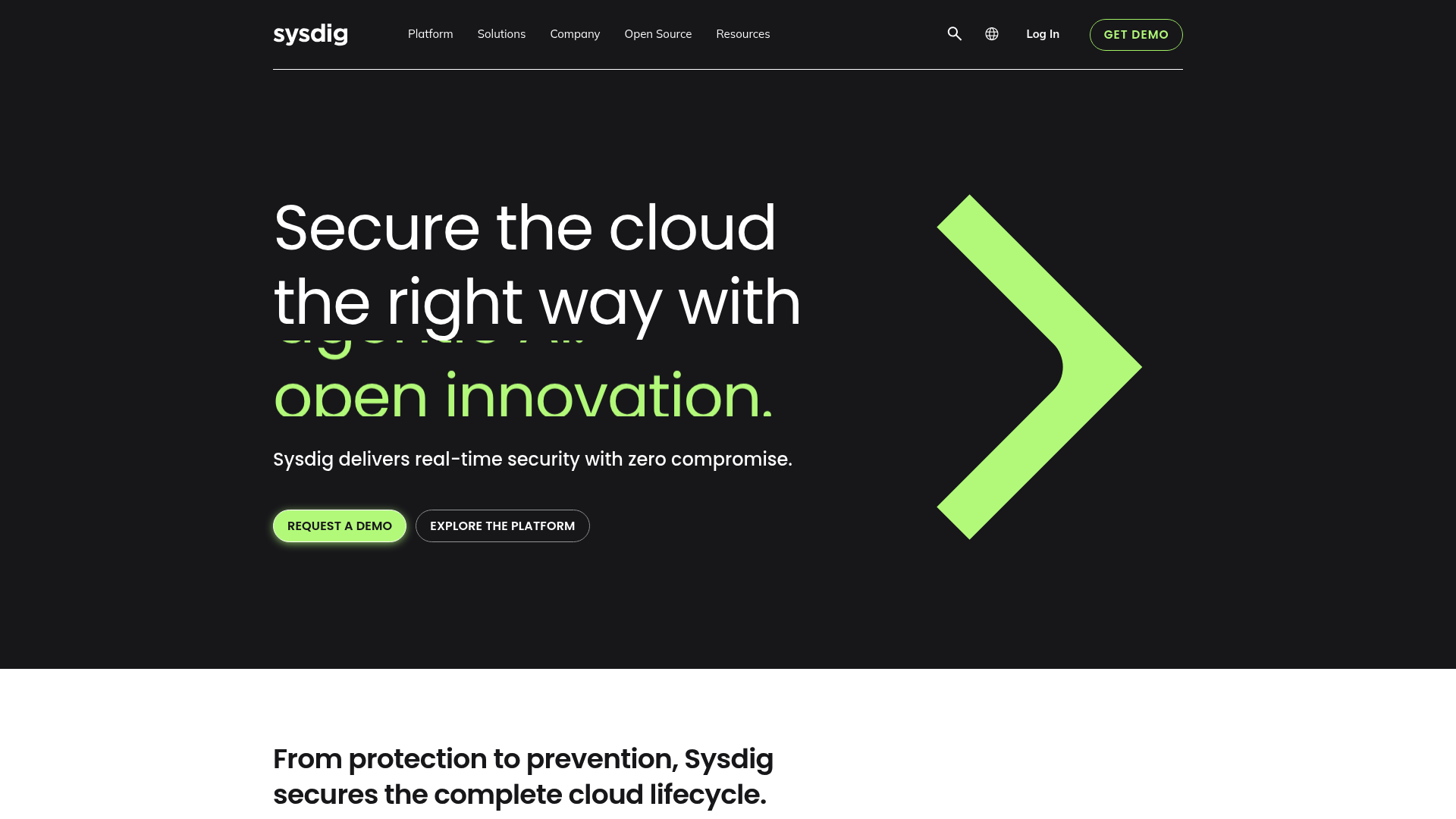 Sysdig - Secure the cloud the right way with agentic AI. open ...
